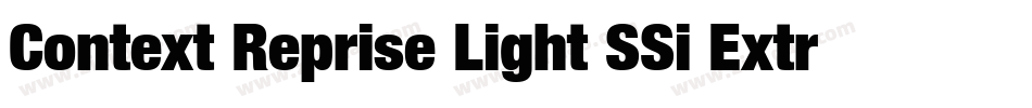 Context Reprise Light SSi Extra Light字体转换